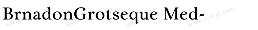 BrnadonGrotseque Med字体转换